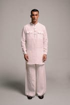 Taj Linen Men's Saif Kurta - Sale view 1