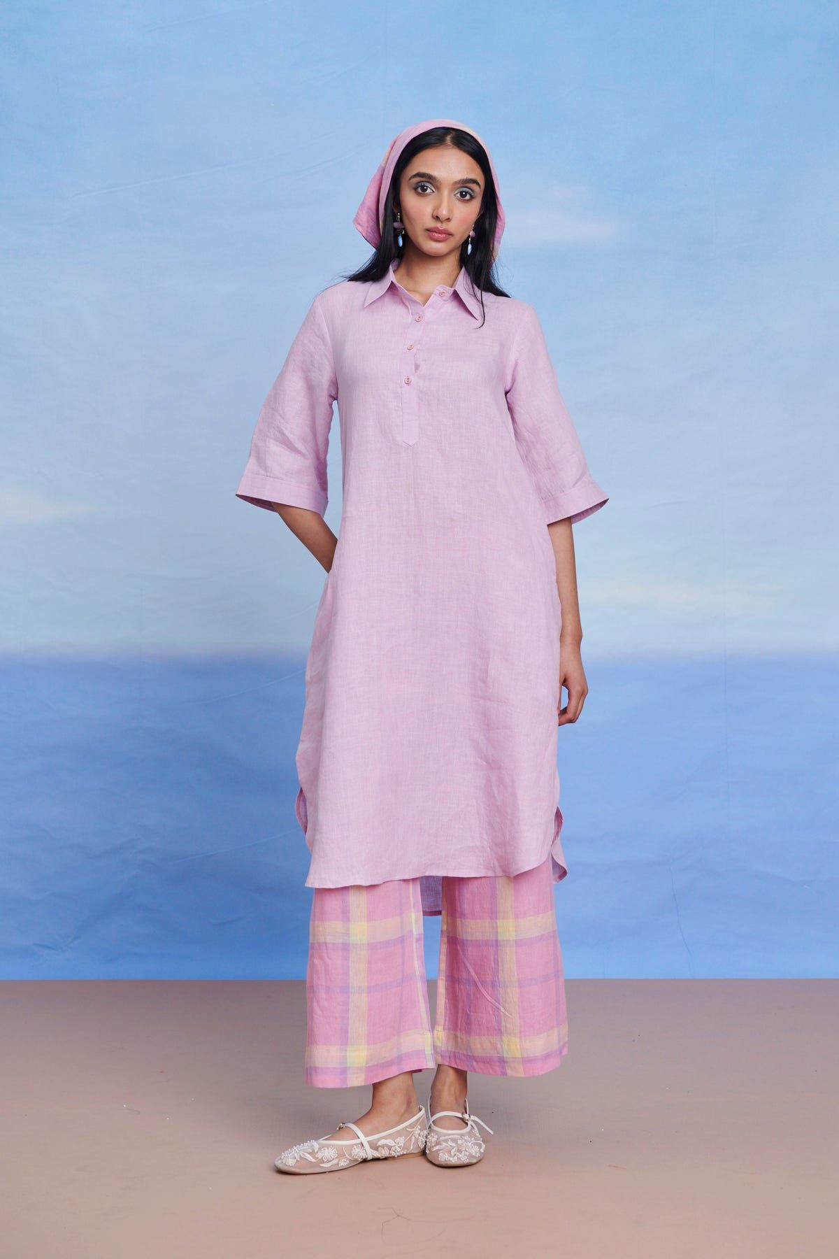 Cassata Linen Palazzo Pants - Sale - image 3