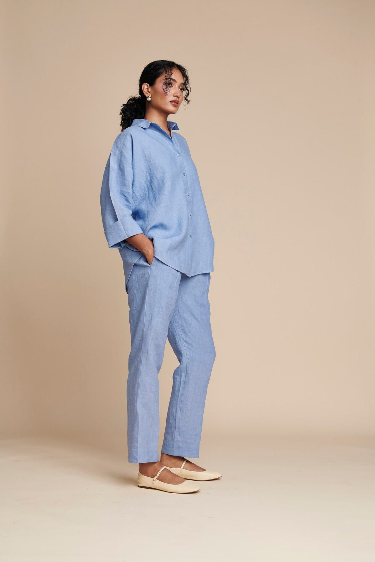 Ashwem Linen Oversized Flared Shirt - Sale - image 4