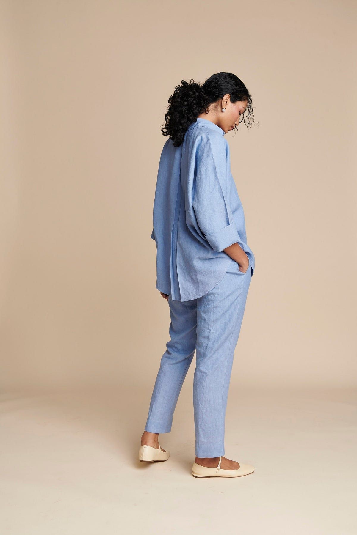 Ashwem Linen Oversized Flared Shirt - Sale - image 5