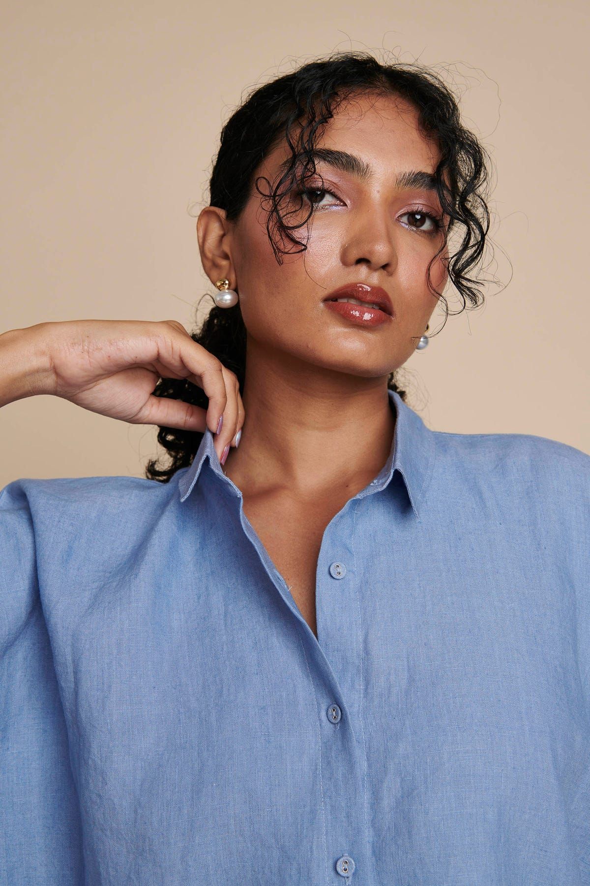 Ashwem Linen Oversized Flared Shirt - Sale - image 7