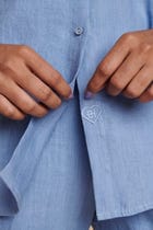 Ashwem Linen Oversized Flared Shirt - Sale view 8