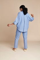 Ashwem Linen Oversized Flared Shirt - Sale view 10