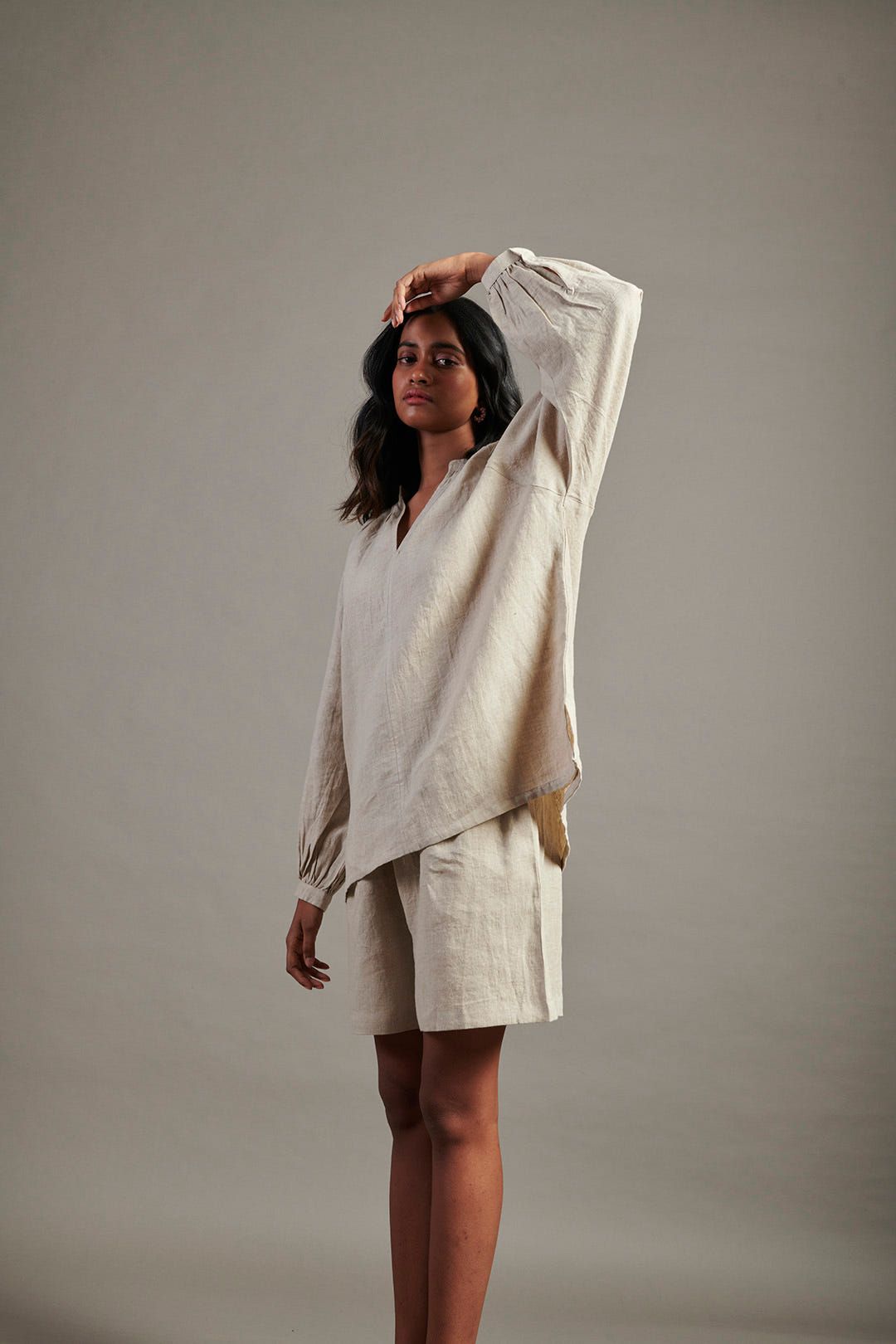 Undyed Linen Billow Top - image 6