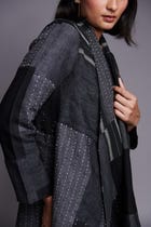 Patchwork Linen Kantha Drape Overlay view 11