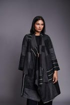 Patchwork Linen Kantha Drape Overlay view 2