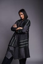 Patchwork Linen Kantha Drape Overlay view 7