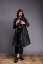 Patchwork Linen Kantha Drape Overlay view 8