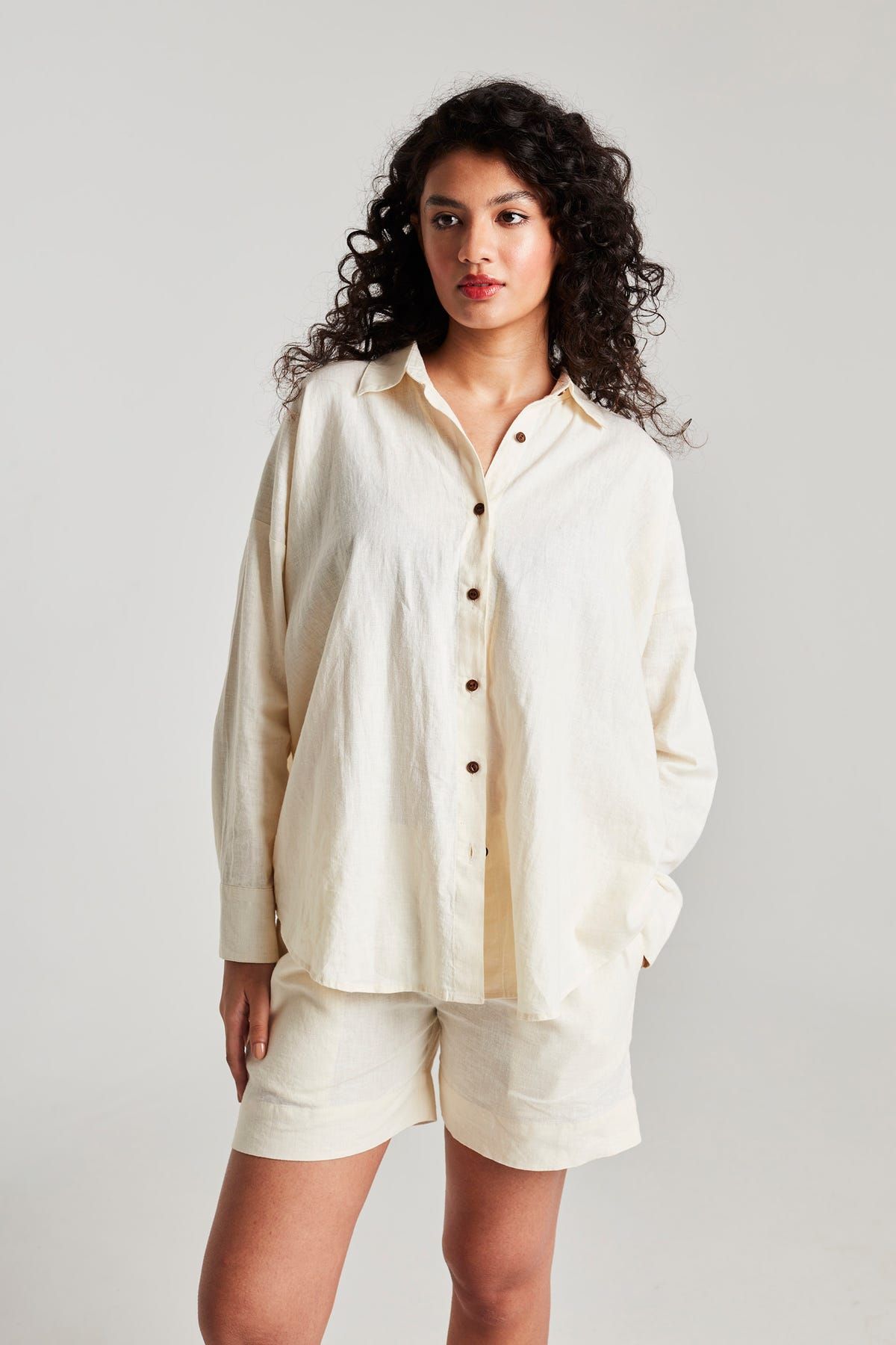 Taj Co-Linen Classic Shirt - image 1