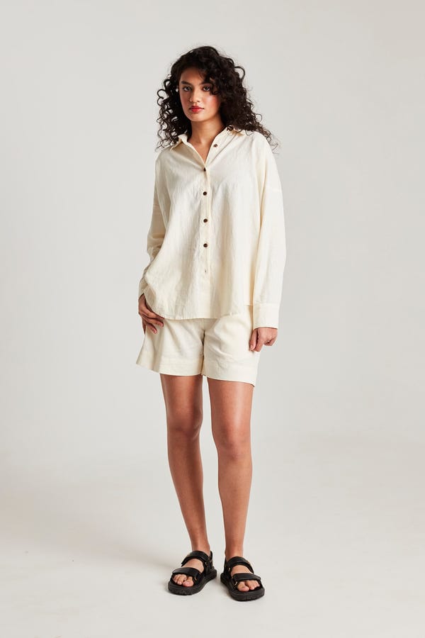 Saphed — Taj Co-Linen Classic Shirt