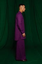 Violet Linen Men's Flared Pants view 3