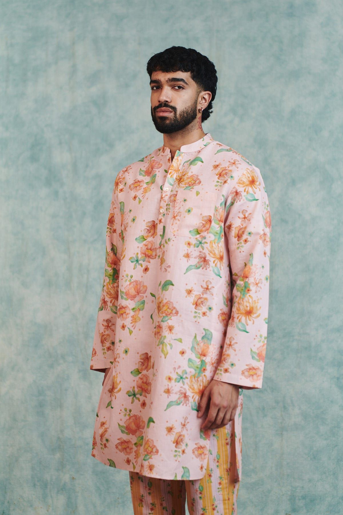 Flora Co-Linen Men's Classic Kurta Set - image 2