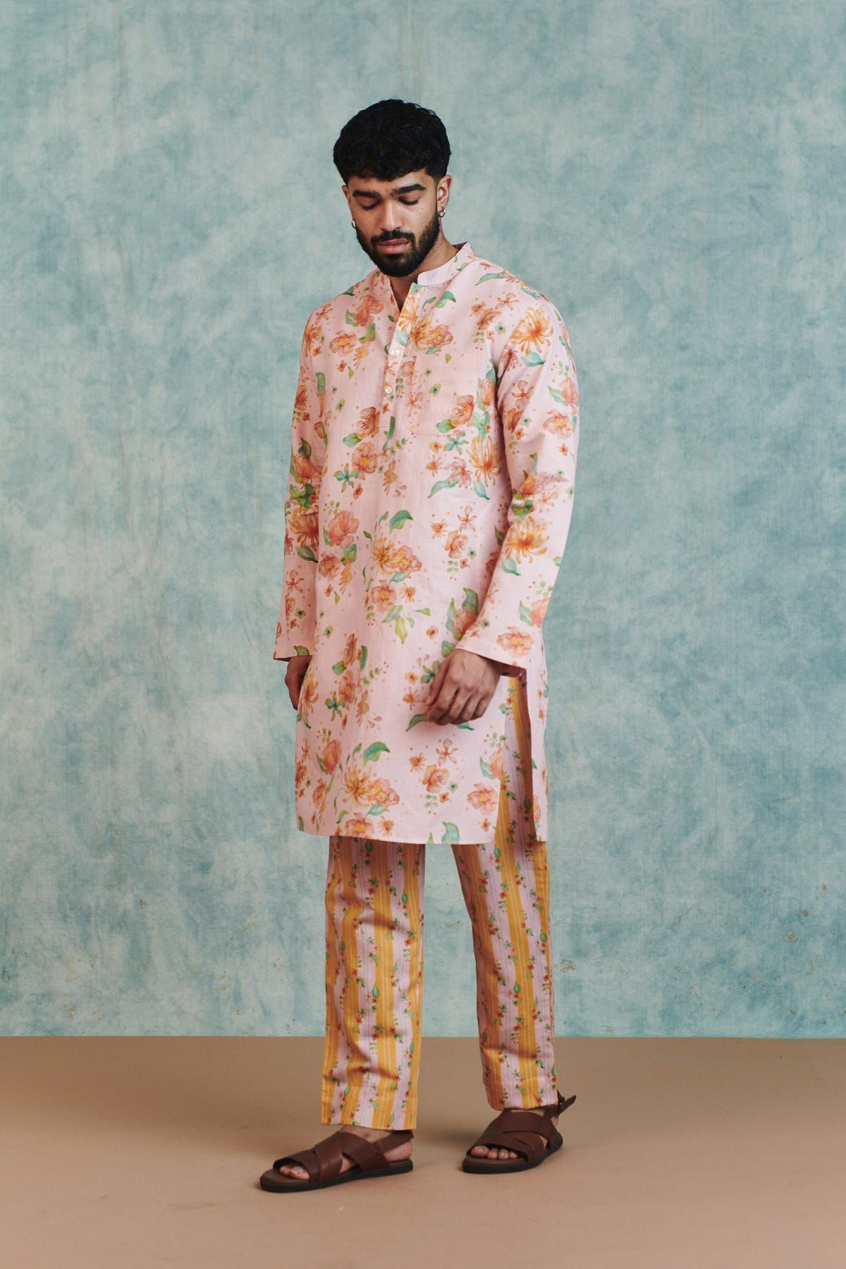 Flora Co-Linen Men's Classic Kurta Set - image 8