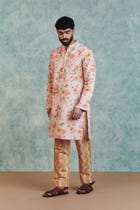 Flora Co-Linen Men's Classic Kurta Set view 8