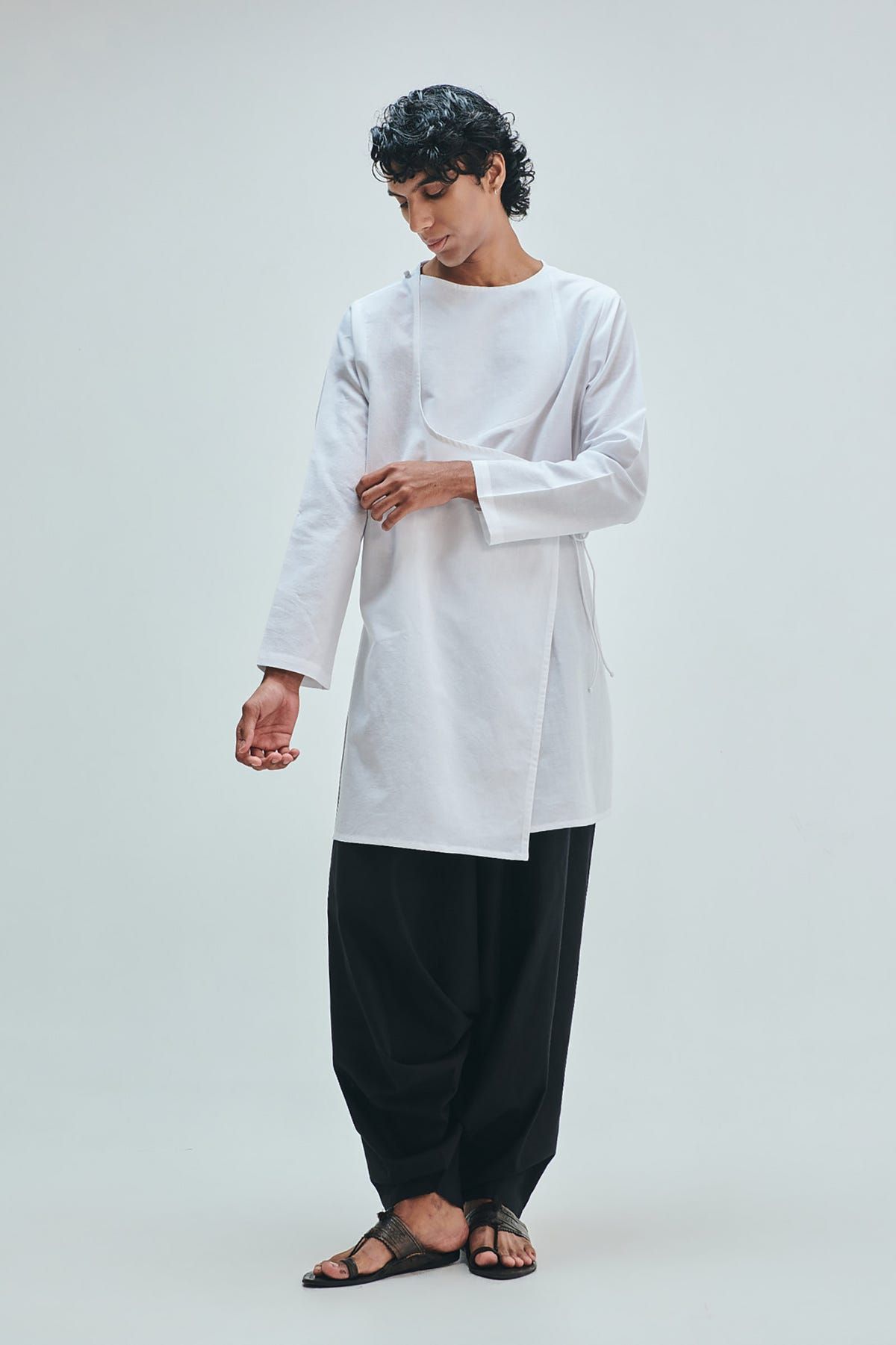 Taj Co-Linen Men's Angrakha Kurta - image 11