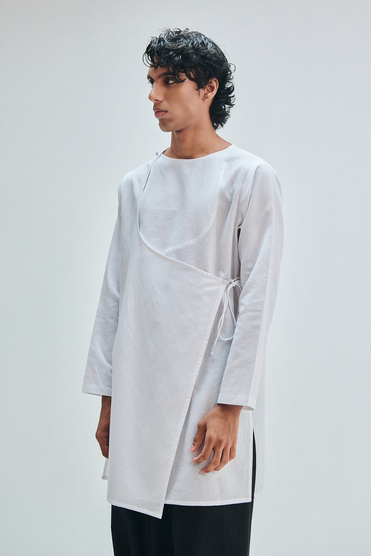 Taj Co-Linen Men's Angrakha Kurta - image 5