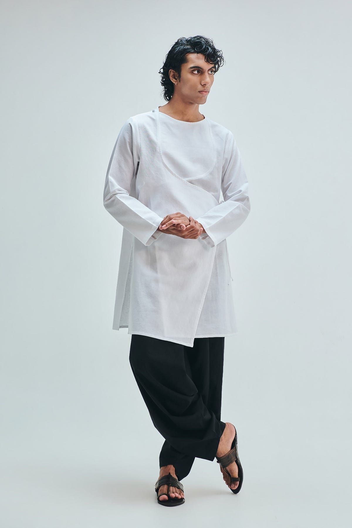 Taj Co-Linen Men's Angrakha Kurta - image 9
