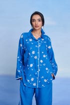 Santorini Linen Oversized Flared Shirt Set - Sale view 2