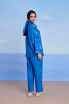 Santorini Linen Oversized Flared Shirt Set - Sale view 7