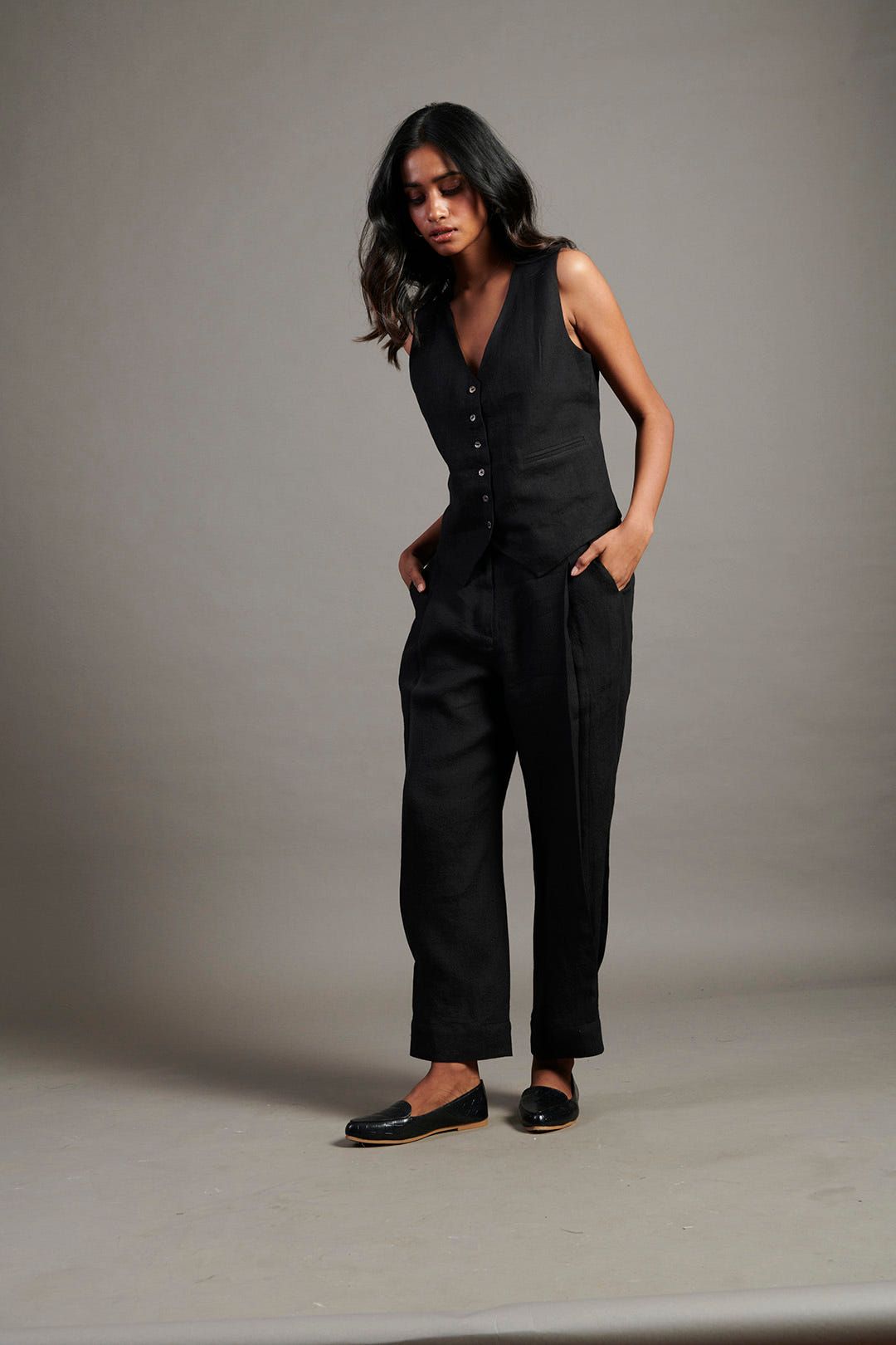 Kohl Co-Linen Waistcoat - image 7