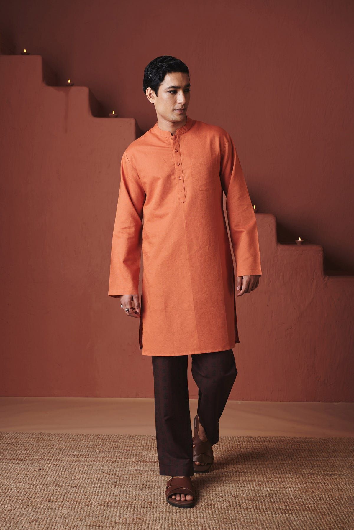 Marigold Co-Linen Men's Classic Kurta - image 5