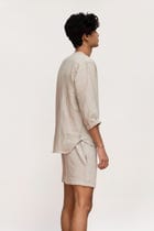Undyed Linen Men's Shorts Set view 4