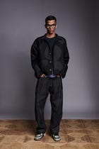 Graphite Linen Kantha Men's Panelled Denim view 4