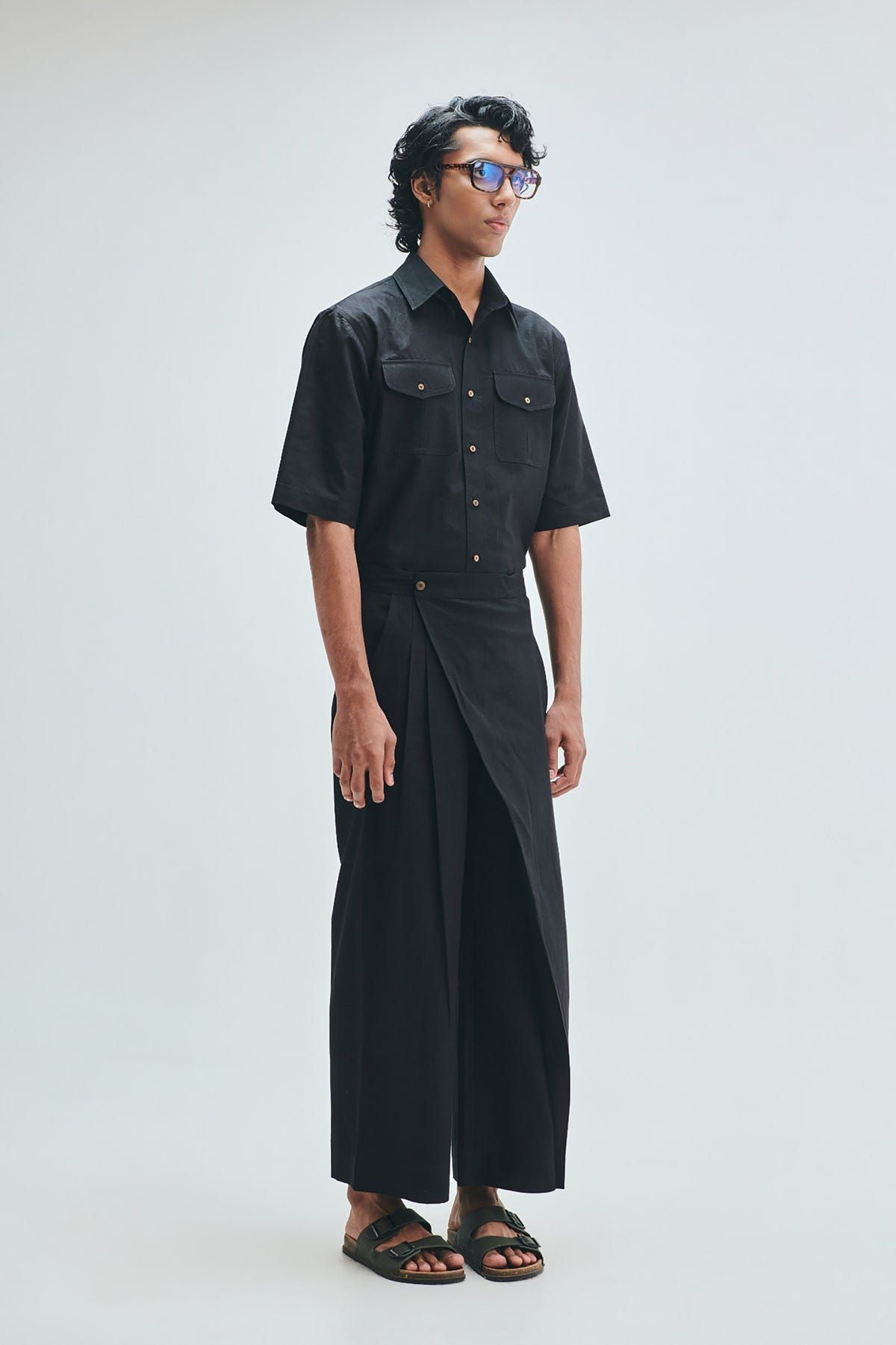 Kohl Co-Linen Men's Flap Pocket Shirt - image 2