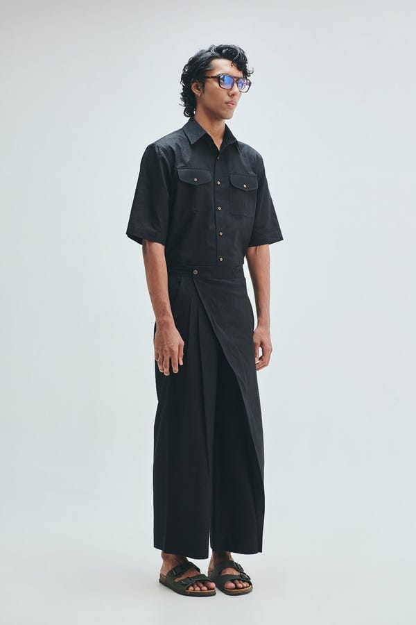 Saphed — Kohl Co-Linen Men's Flap Pocket Shirt