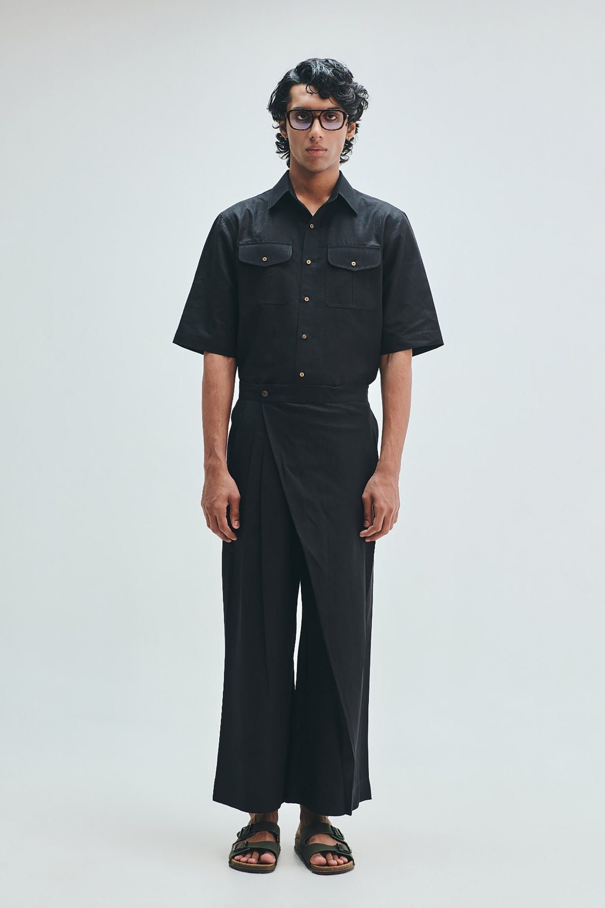 Kohl Co-Linen Men's Flap Pocket Shirt - image 4