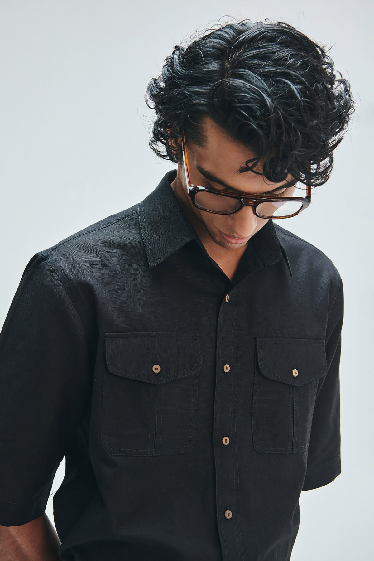 Kohl Co-Linen Men's Flap Pocket Shirt - image 5