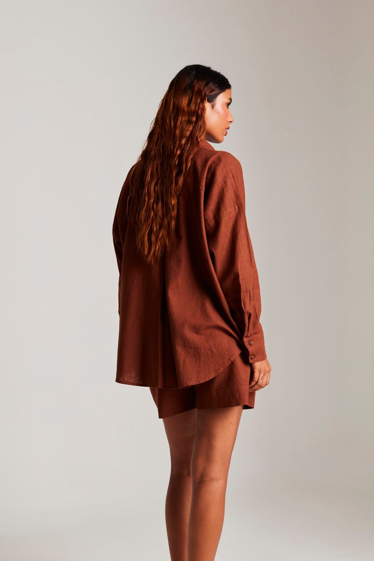 Cinnamon Linen Classic Shirt - image 6