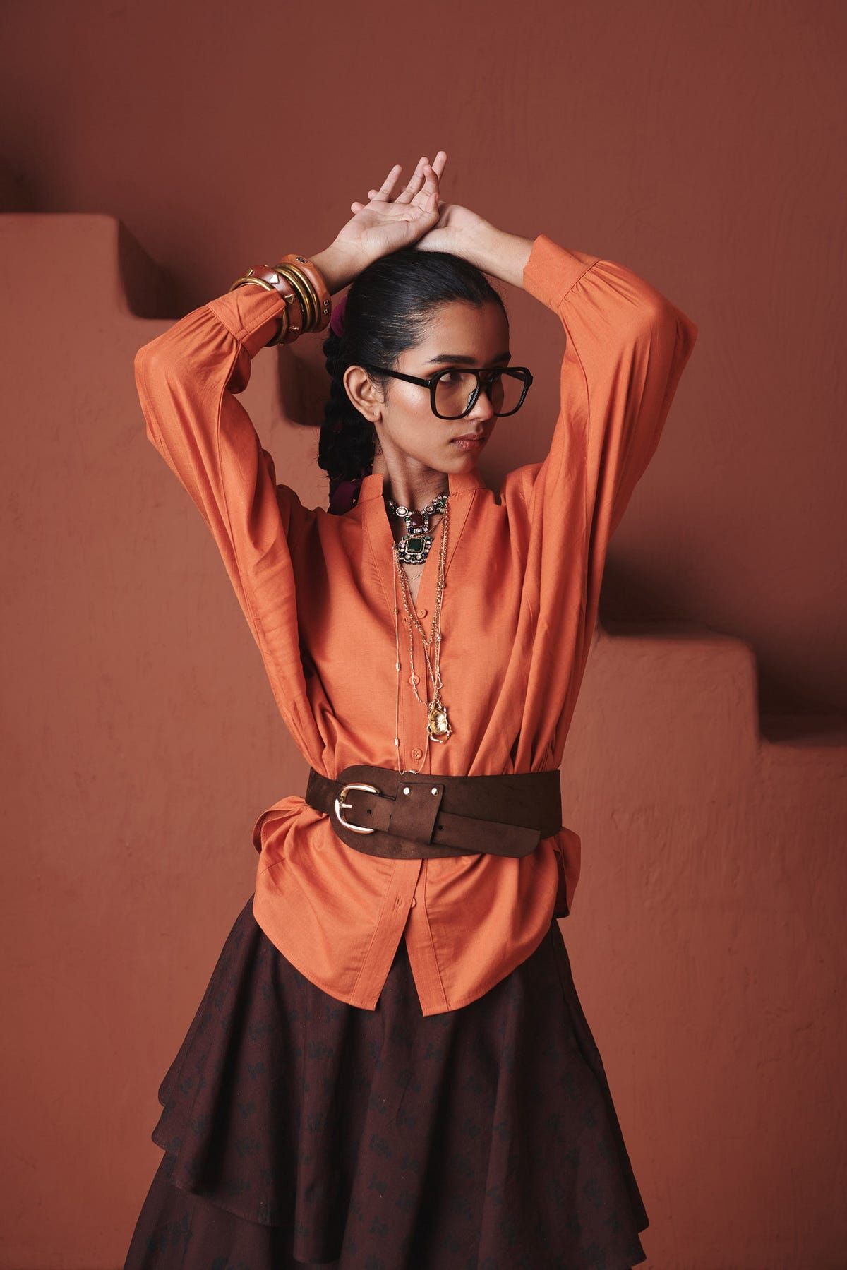 Marigold Co-Linen Dolman Shirt - image 1