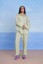Pista Linen Pleated Pants view 1