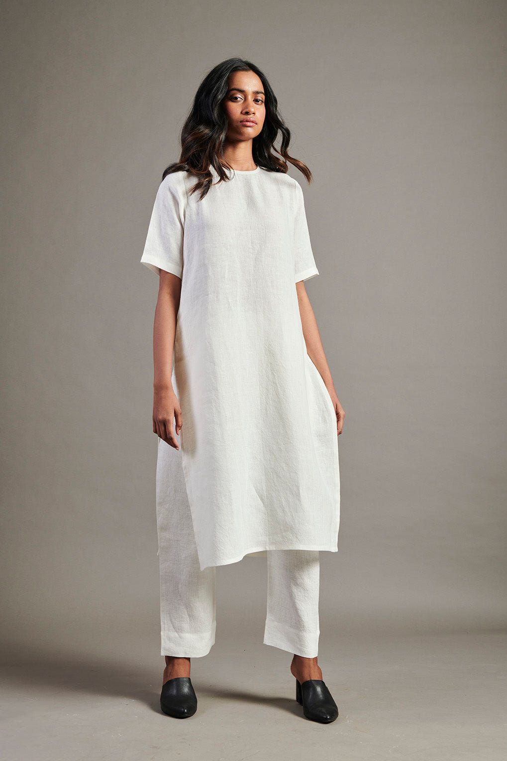 Taj Co-Linen Half Sleeves Kurta - image 1