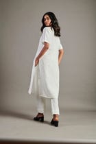 Taj Co-Linen Half Sleeves Kurta view 5