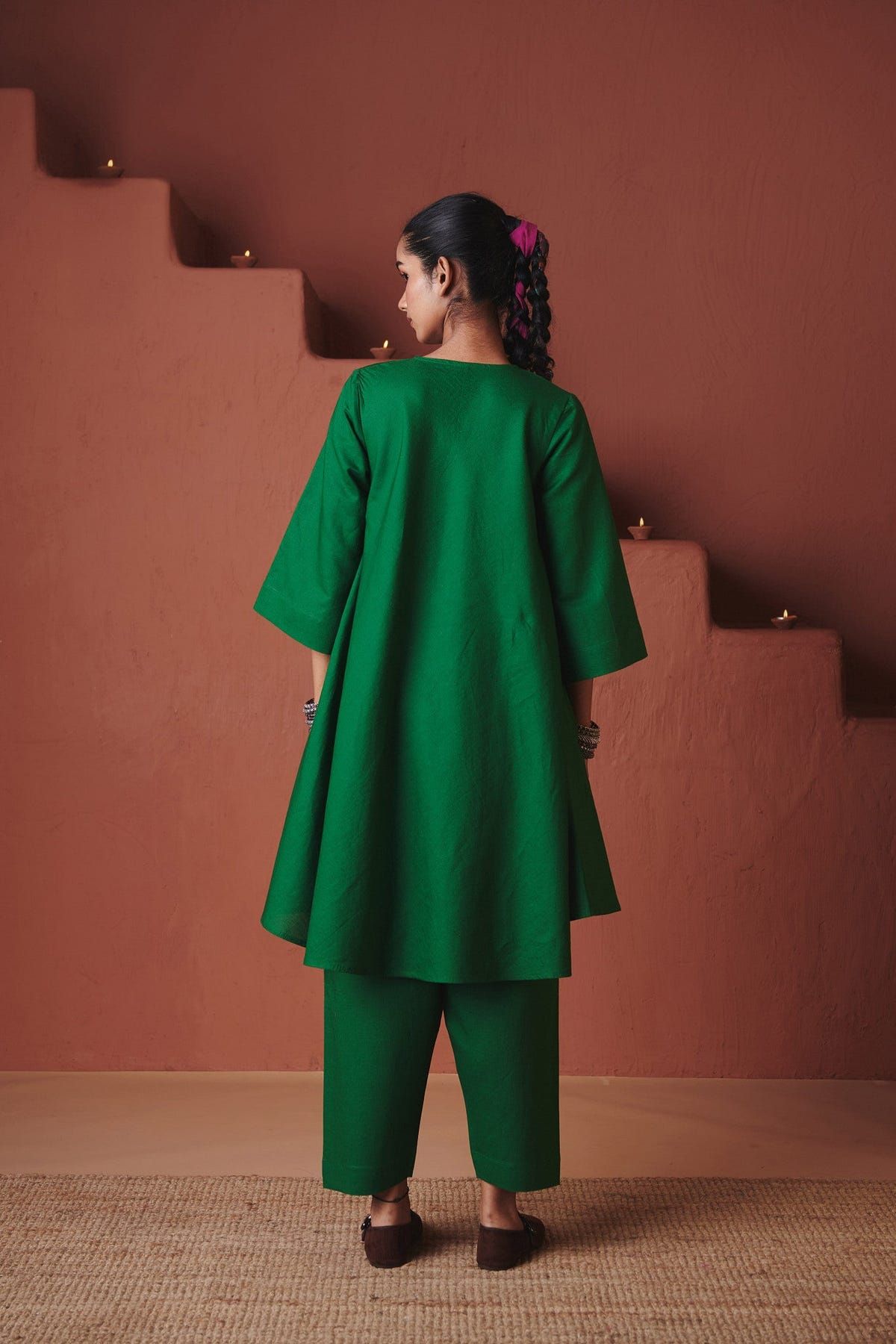 Panna Linen Pheran Kurta - Sale - image 6