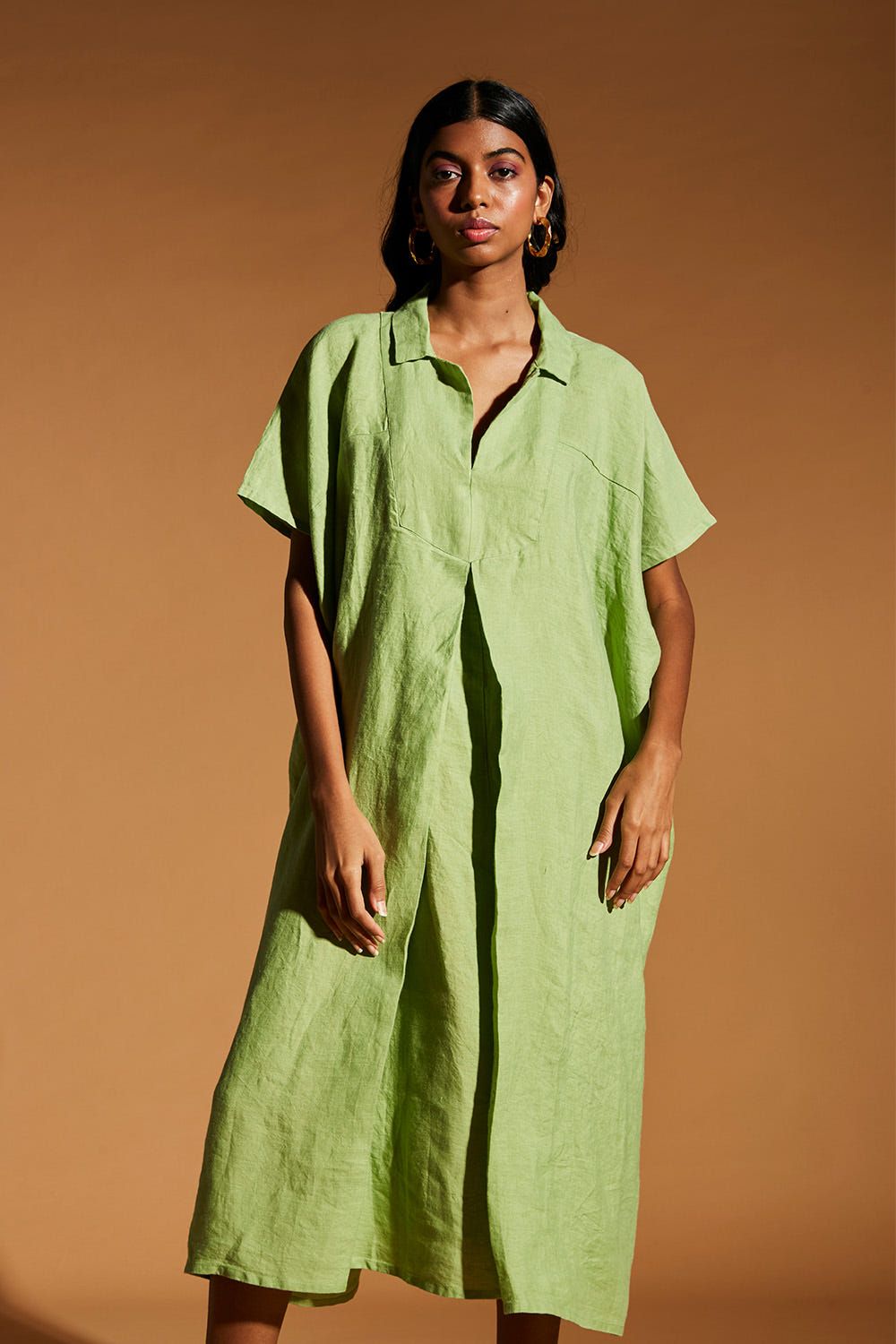 Pista Linen Kaftan Dress - image 4