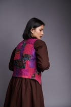 Co-Linen Patchwork Kantha Waistcoat view 7