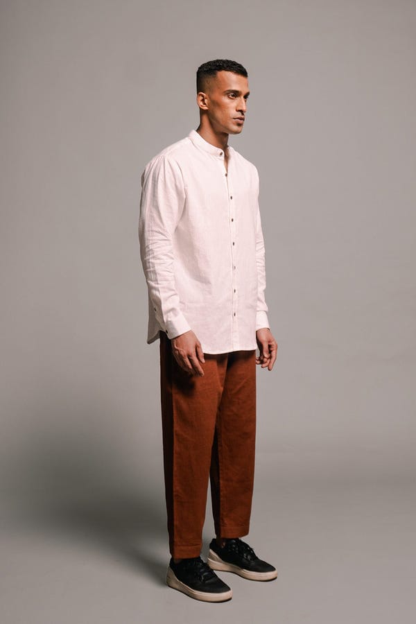 Saphed — Cinnamon Linen Men's Lounge Pants