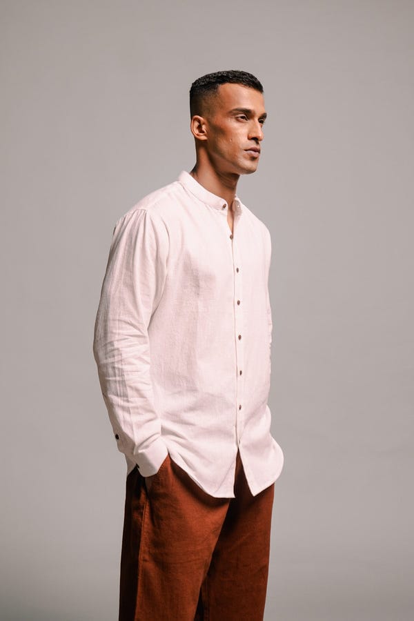 Saphed — Cinnamon Linen Men's Lounge Pants