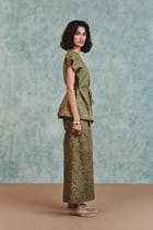 Blot Co-Linen Sleeveless Wrap Blazer Set - Sale view 4