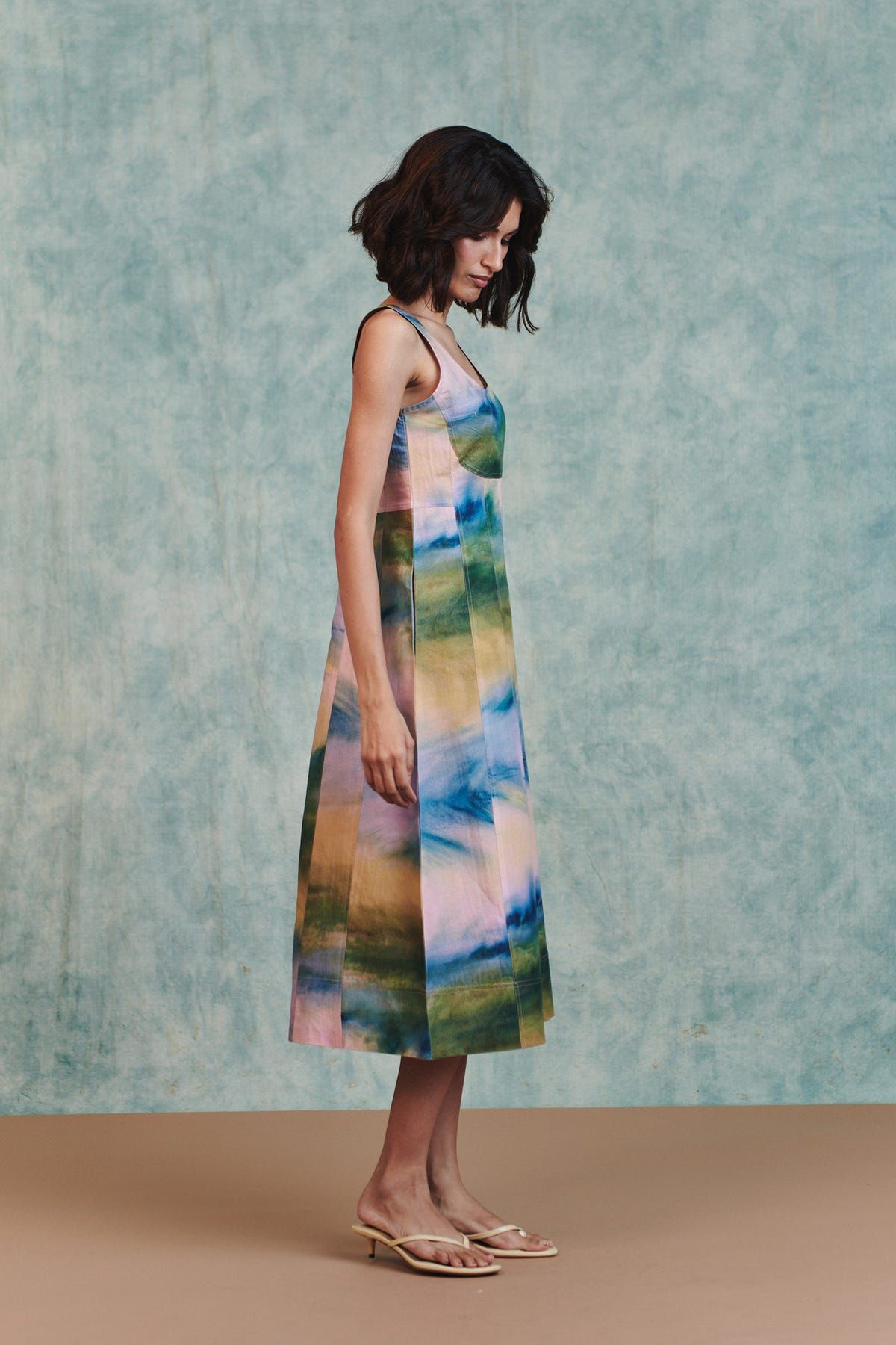 Prism Co-Linen Panelled Dress - image 4