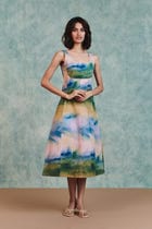 Prism Co-Linen Panelled Dress view 5