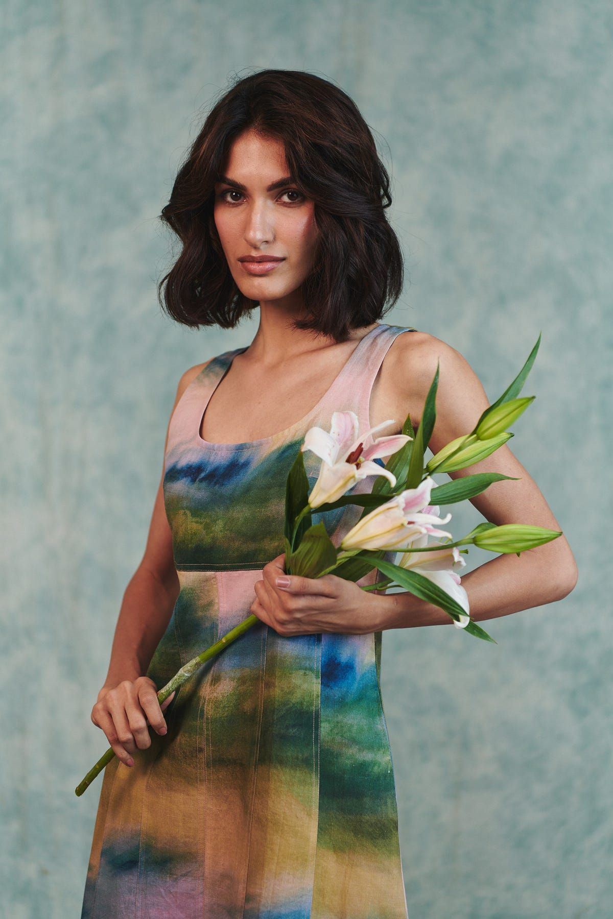 Prism Co-Linen Panelled Dress - image 6