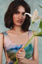 Prism Co-Linen Panelled Dress view 8