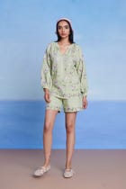 Pista Linen Billow Shorts Set view 12