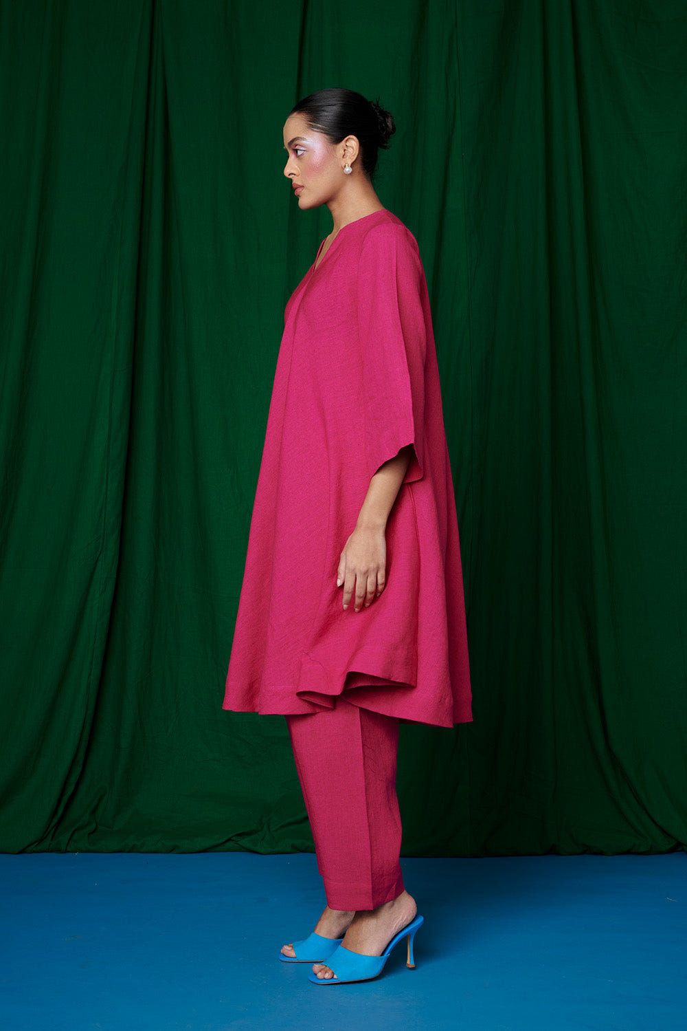 Rani Linen Pheran Kurta Set - Sale - image 6