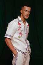 Foliage Co-Linen Men's Camp Collar Shirt view 5