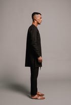 Kohl Linen Men's Side Open Kurta Set view 5